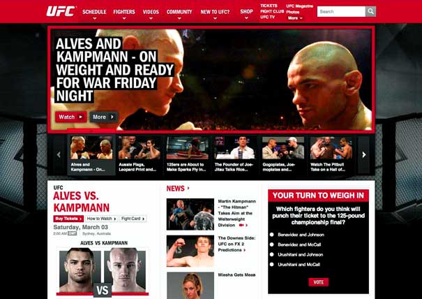 UFC Ultimate Fighting Championship official ufc website mma UFC Ultimate Fighting Championship
